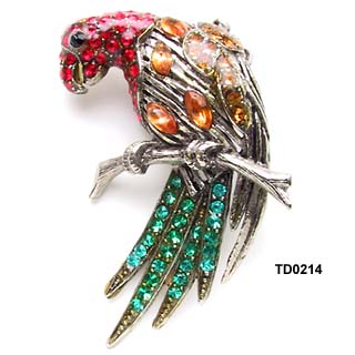 Vintage Thelma Deutsch Parrot Earring