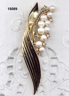 Vintage Trifari 1954 Alfred Philippe Lily Brooch