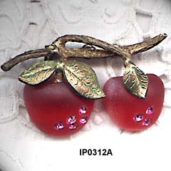 Austria Double Apple Fruit Pin