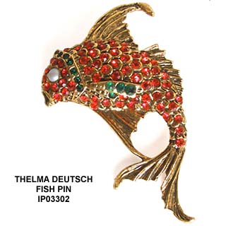 Thelma Deutsch Fish Pin