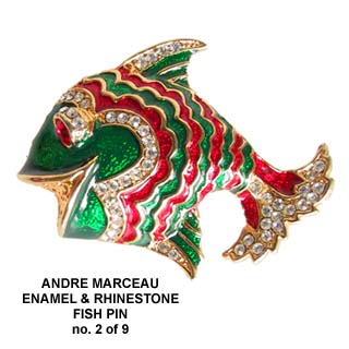 Andre Marceau Fish Pin