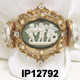 Vintage Three Cherubs Cameo Gold-filled Mesh Jewelry Bracelet