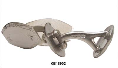 c. 1910 Hayward Silver Engraved Cuff Links