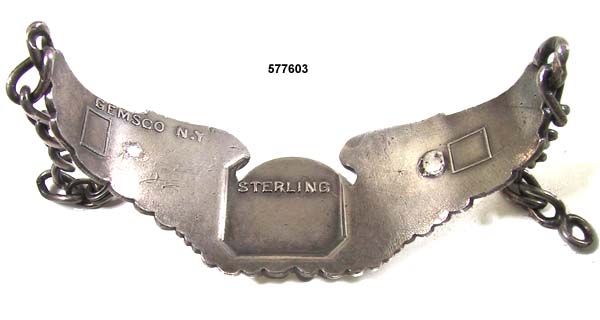 c. 1940's Sterling Winged Bracelet with Greal Seal of U.S.