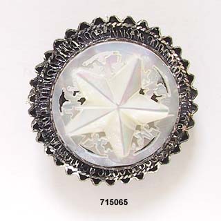 c. 1950's Sterling Mother of Pearl Pin